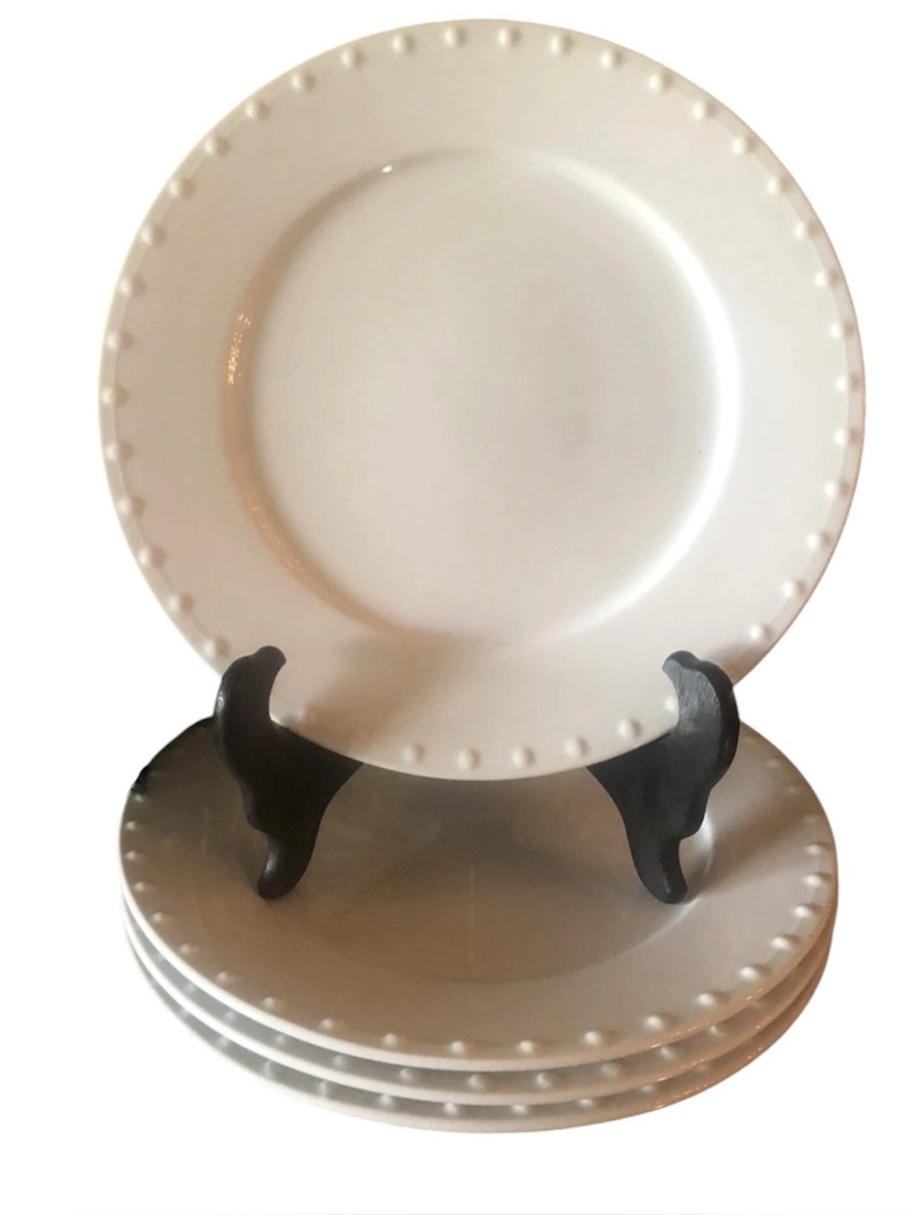 ONEIDA Katherine 10 Inch Dinner Plates Set Of 4 Evening Pearls